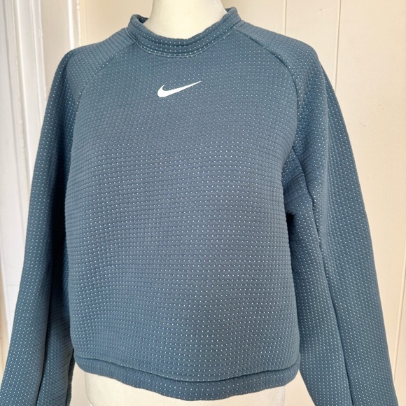 Nike Sweaters - Nike Women's Sportswear Tech Fleece Zipper Back Crop Top Sweater | Crew Neck L